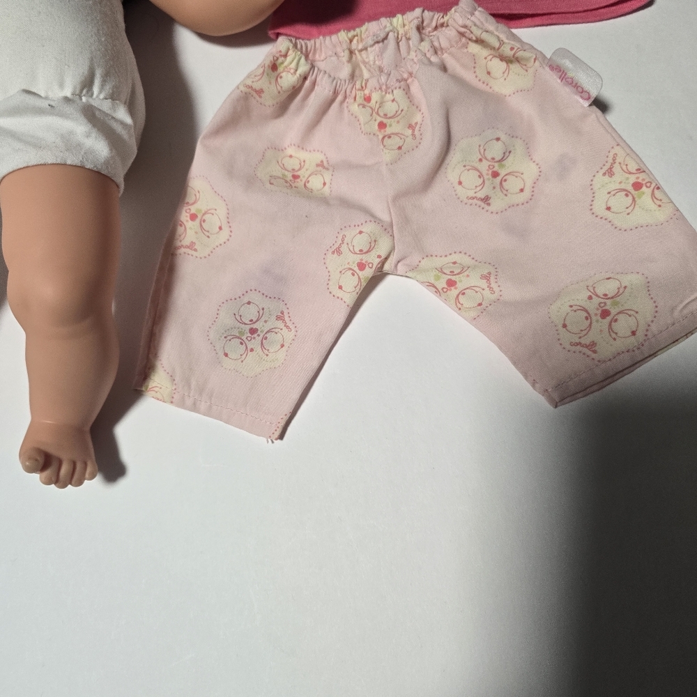 14" Corelle Pink Baby Doll with Brown Eye/Hair & Brush - Picture 13 of 16